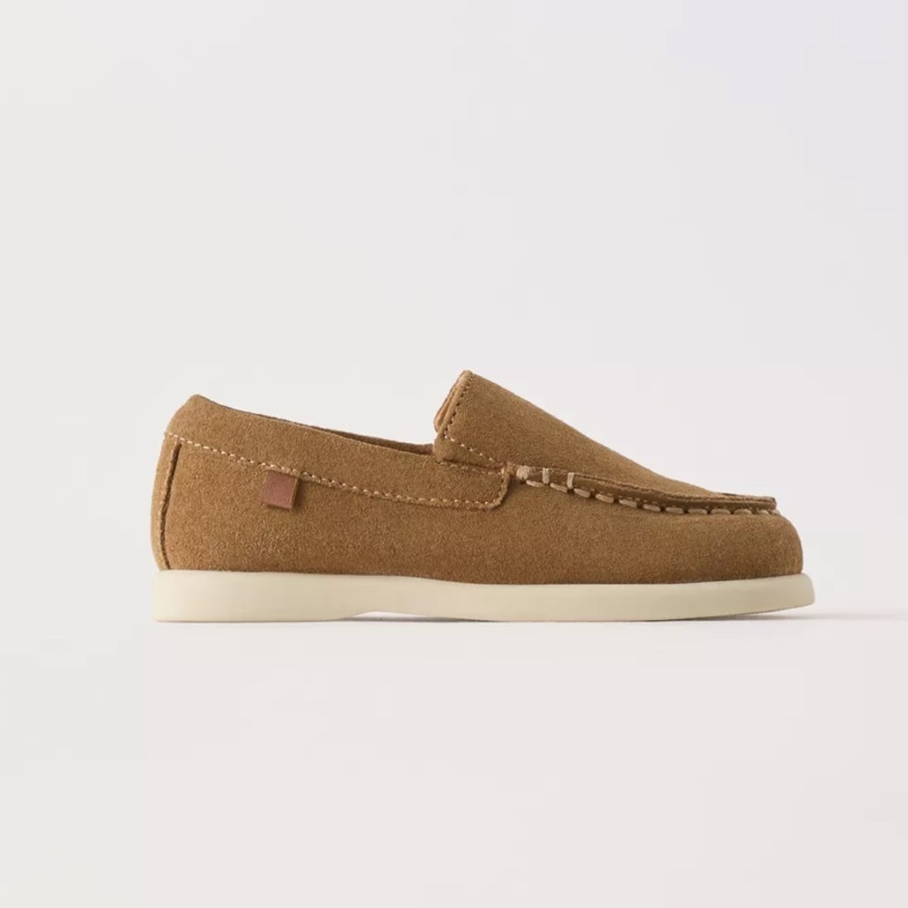 Zara Suede Boat Shoes 6.5